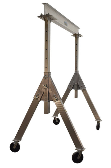 Adjustable 4,000 Cap Aluminum Gantry Crane w/ Length/Height: 8'/8